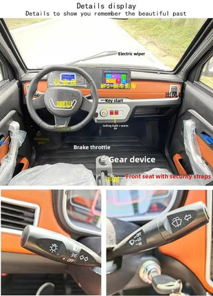 High-quality ecological vehicle RHD new energy 4-wheel electric vehicle 72v 1500W adult seat - Riparo82