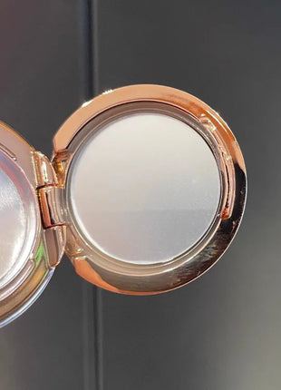 Eyeshadow Palette with Puff 0.2-1g Round Monochromatic Case Small 25mm Portable Shadow Highlight Box for Mini Cosmetic Sample - Riparo82