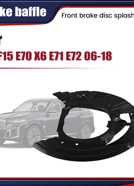 1 paio di pannelli Splash disco freno anteriore 34116857977 34116857978 per BMW X5 X6 E70 E71 2007-2019 Kit protezione protezione parapolvere freno