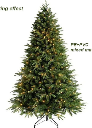 Albero di Natale artificiale PE misto crittografato con luci a LED Albero di Natale di alta qualità 1,2 m-1,8 m Decorazioni natalizie per Capodanno