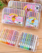 Rotating Crayons Kindergarten Primary School Students Oil Pastel Brush Set Safe and Non-toxic