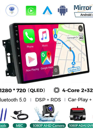 Android 14 Car Radio QLED GPS Navigation Multimedia Player For Jeep Compass/Commander/Grand Cherokee/Wrangler/Liberty AutoRadio - Riparo82