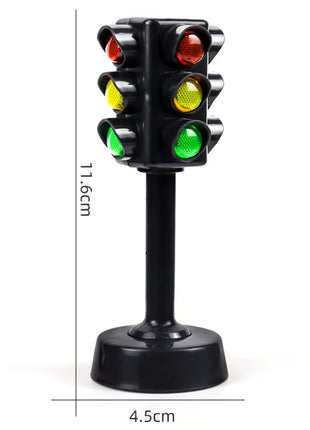 Semafori bifacciali simulati Lampada per segnaletica stradale Segnali per attraversamenti pedonali con base Giocattoli per l'apprendimento precoce per ragazzi e ragazze - riparo82