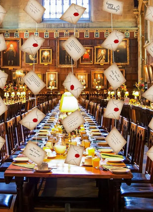 20pcs Magic Wizard Floating Acceptance Letters Banners for Halloween Harry Themed Party Decoration Masquerade Welcome Letter - Riparo82