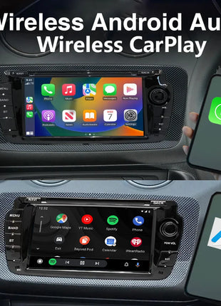 2 Din Car Radio for Seat Ibiza 2009-2013 Audio Multimedia Player CarPlay Android Auto GPS Bluetooth WIFI FM RDS Autoradio - Riparo82