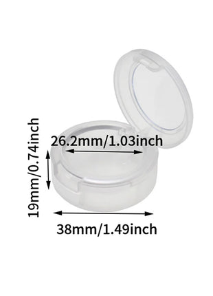 1Set Empty Eyeshadow Case Palette Pans Powde Cosmetics DIY Makeup Tool Stamp Makeup Organizer Box Glitter Container Eye Shadow - Riparo82