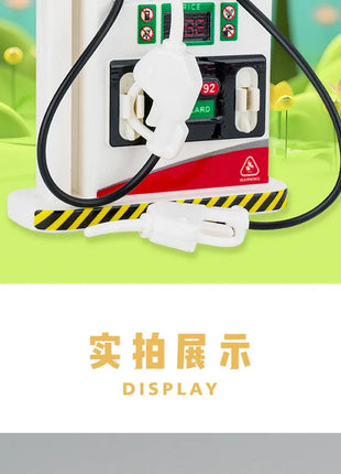 Modello di macchina per il rifornimento della luce e del suono simulato per bambini, giocattolo per l'educazione della prima infanzia, decorazione della scena dell'erogatore di carburante - riparo82