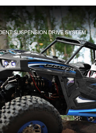 Giocattolo per bambini Hot WLtoys 10428 RC Auto 45CM 2.4G Scala 1:10 Doppia velocità Radiocomando Elettrico Wild Track Warrior