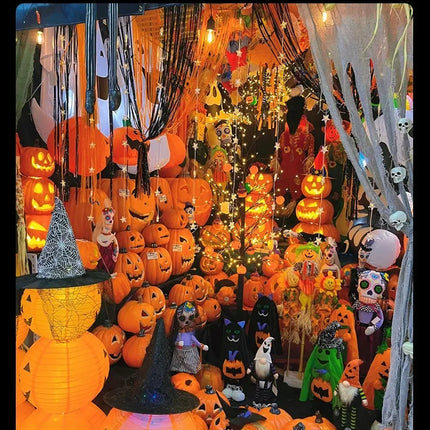 Pumpkins Lamp Halloween Decoration For Home Yard Garden Outdoor Decor Hallowen Horror House Skull Party Props Glow in The Dark