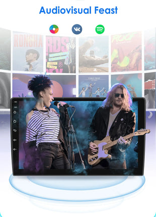 10.33'' Wireless Carplay Android 13 Universal Car Radio Support 4G WIFI DSP BT 1 Din Car Multimedia GPS Intelligent Autoradio - Riparo82