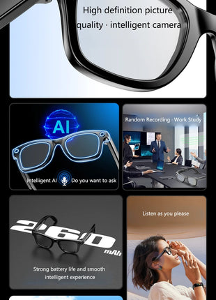 Xiaomi AI Smart Glasses with Camera Sunglasses Mini Camera Video Recorder Wireless Bluetooth Call Anti-blue Glasses for Man Wome - Riparo82