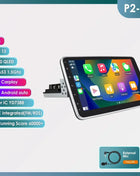 8+128G 10.1'' 360 Rotatable 1 Din AutoRadio GPS for Universal Car Multimedia Player Stereo 1DIN Video Autoradio Carplay HeadUnit