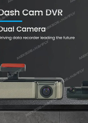HD Dash Cam 1080P Car Recorder Dual Camera Vehicle Drive Auto Video DVR Android Wifi Smart Connect USB 24H Parking Monitoring - Riparo82