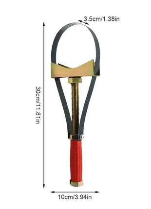 Strumento per la rimozione del filtro dell'olio Chiave per cinghia Strumento manuale Diametro regolabile Chiave per cinghia in acciaio Diametro automatico per auto moto