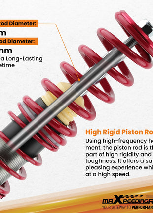 Coilovers Lowering Kit For BMW 3-Series (E46) M3 RWD 1999-2005 Spring Front Rear Coilovers, Suspension Struts