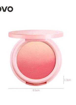 Vibrant Blush Palette, Multi-Color Gradient Design, Lightweight & Blendable Color, Face Cosmetics, With Easy-To-Use Mirror