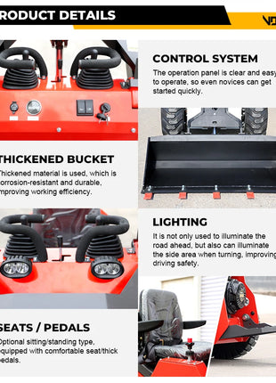 Mini Caricatore Skid Steer Motore EPA - Minicaricatore Alta Efficienza - riparo82