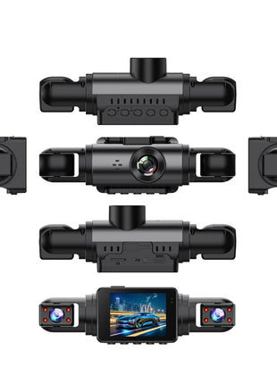 Dashcam Car Front and Rear 1080P 2inch IPS4-Channel Recording Video Recorder Car 4 Cameras Night Vision Recorder Black Box - Riparo82