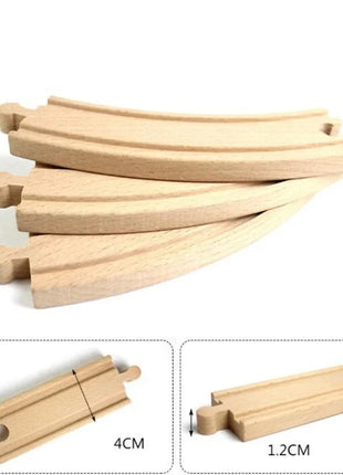 NUOVA binario ferroviario in legno tutti i tipi biforcazione biforcazione binario in legno di faggio accessori adatti per binari in legno Thomos giocattolo - riparo82