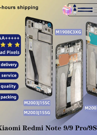 LCD di grado OEM per Xiaomi Redmi Note 9 Display M2003J15SC LCD Touch Screen per Redmi Note 9S 9Pro M2003J6B2G LCD Digitizer - riparo82