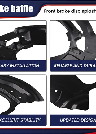 1 paio di pannelli Splash disco freno anteriore 34116857977 34116857978 per BMW X5 X6 E70 E71 2007-2019 Kit protezione protezione parapolvere freno