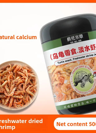 FKSC Turtle Food Mix - Freeze-Dried Shrimp/Mealworm/Fish & Chicken - Protein Rich Treat for Red-Ear Sliders & Aquatic Turtles - Riparo82