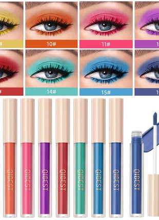 24 Colors Matte Liquid Eyeshadow Cream Nude Eye Makeup Long Lasting Eye Shdaow Stick Blush Purple Green Blue Red Contour Shadow - Riparo82