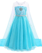 Abito Elsa per ragazze Costume Elsa Regina delle nevi Anna Abito Cosplay Festa di compleanno Bambini Carnevale Ragazza Costume di Halloween