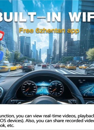 Dash Cam 4K WiFi GPS Dash Camera for Cars Mini Front Car DVR 24H Parking Mode G-Sensor Car Driving Video Recorder Loop Recording - Riparo82