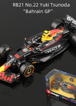 Bburago 1:43 2025 F1 Modello di auto in lega Formula Racing Die Cast Toy SF25 RB21 W16 MCL39 Red Bull Mercedes Ferrari McLaren