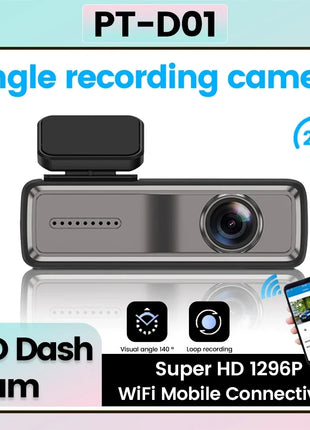 HD Dash Cam 1080P Car Recorder Dual Camera Vehicle Drive Auto Video DVR Android Wifi Smart Connect USB 24H Parking Monitoring - Riparo82