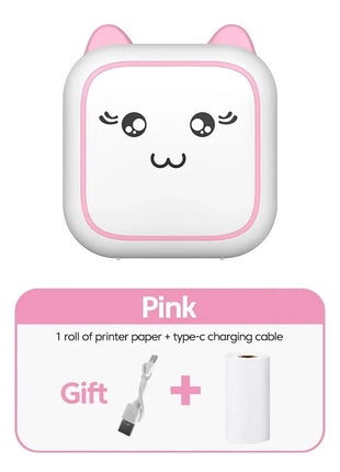 Mini Printer Portable Label Self-adhesive Sticker Color Thermal Paper Wireless Bluetooth Printing For Phones Photo - Riparo82