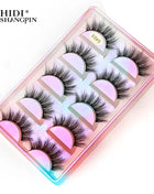 Faux Cils 3/5 Pairs False Eyelashes make up Natural Long Dramatic Halloween Eyeylash 3D Mink Lashes Tools Extension maquiagem - Riparo82