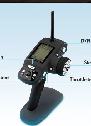 Giocattolo per bambini Hot WLtoys 10428 RC Auto 45CM 2.4G Scala 1:10 Doppia velocità Radiocomando Elettrico Wild Track Warrior