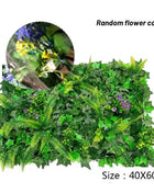 1x 40x60cm Artificial Green Grass Square Plastic Lawn Plant Living Room Background Artificial Lawn Decoration Home Wall Decor