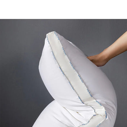 Sleeping Pillows for Bedroom Double Top Bed Stuffed Hotel Five-star Soft Orthopedic Pillow 48*74 Solid Color Extension Cushion
