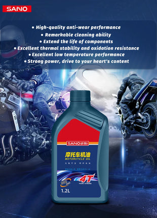 Olio moto SANVO 10w40 SG 1.2L per motore