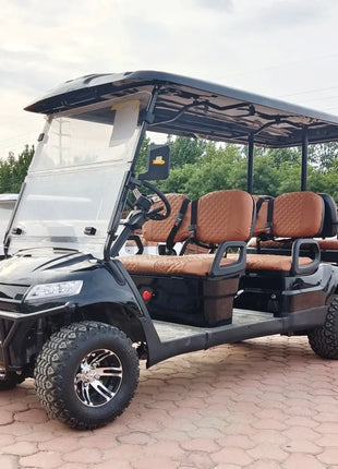Hot Sale 2/4/6/8 Seat 48V 60V 72V Electric Golf Cart 4 Wheel Car Street Legal Off-Road Hunting Electric Golf Car - Riparo82