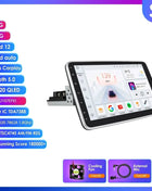 8+128G 10.1'' 360 Rotatable 1 Din AutoRadio GPS for Universal Car Multimedia Player Stereo 1DIN Video Autoradio Carplay HeadUnit