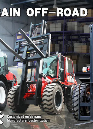 4WD 3-6Ton China Customized All-terrain Off-road  Fork Lift 3500KG Mini Forklift Trucks EPA 5Ton Forklift Manufacturer Price - Riparo82