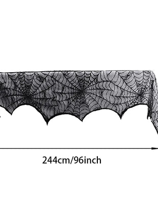 Halloween Tablecloth tablecover table decor Haunted House Pumpkin Spider Web Tablecloth 2025 Halloween Party Decoration Supplies - Riparo82