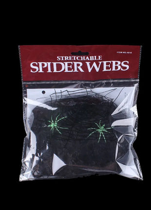 Halloween Decoration Spider Web,Artificial Spider Web,Stretchy Cobweb With Spider,Horror Gothic Haunted House Home Decor - Riparo82