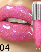 8 Color Glitter Shimmer Lip Gloss Moisturizing Lip Tinted Fuller Lip Effect Diamond Liquid Lipstick Makeup Sexy Lip Care Gifts - Riparo82