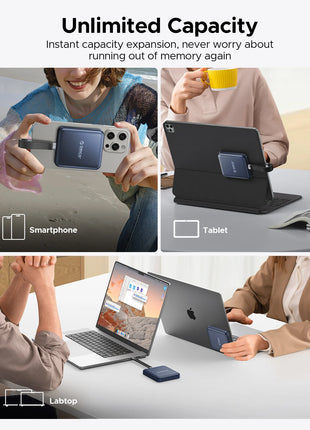 ORICO SSD esterno magnetico da 1 TB, registrazione e negozio HDR 4K ProRes, trasmissione e archiviazione stabili da 2000 MB/s, stato solido portatile