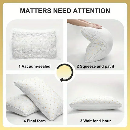 Hotel Pillows Bedroom Beds Sleep Cervical Pillows Middle-High Thickened Pillow Core Machine Washable and Sleep Aid Body Pillow