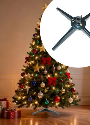 Robusto supporto per albero di Natale pieghevole per alberi da 8 piedi con base in metallo di ferro e viti di fissaggio sicurezza per una decorazione natalizia stabile - riparo82