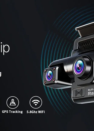 TiESFONG 4CH GPS Dash Cam i7pro Front 4K/2K+3*1080P for Car 360 DVR Camera 24H Parking Mode WiFi Video Recorder IR Night Vision - Riparo82