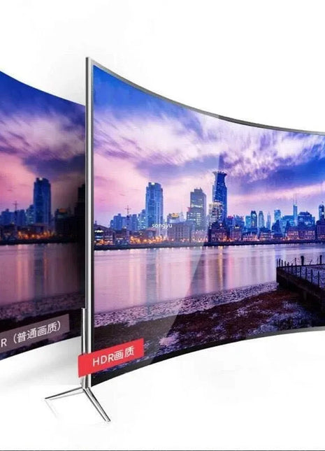 New Television 55 Inch Curved Smart Led TV 4K UHD LED Television Wifi Usb Video Fashion Design 55 inch smart tv 4k ultra hd - Riparo82