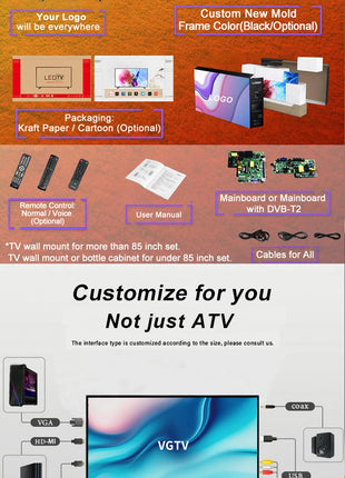 Normal Televisions Accept Custom Led Tv 55 Inch 4k Smart Android Tv Smart 65 75 85 Inch Smart Tv Set - Riparo82