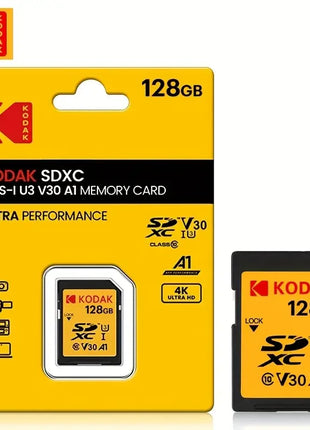 KODAK microsd 256gb Scheda SD Ad Alta velocità C10 U3 32GB 64GB 128GB carte Scheda di Memoria sd USH-1 SDXC Flash chiavetta USB sdcards Per La Macchina Fotografica